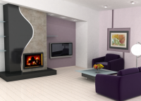 Návrh obývacího pokoje ve stylu minimalismu -1