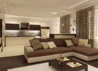 Designový obývací pokoj v minimalistickém stylu -3