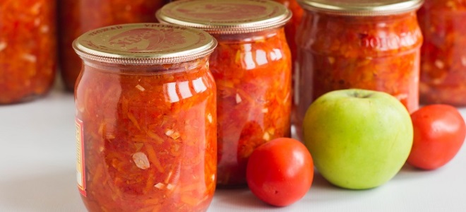 как да готвя аджика с ябълки и домати