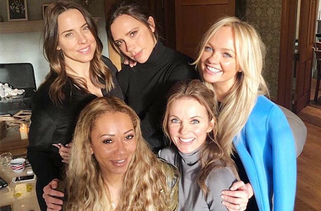 Встреча девушек из Spice Girls