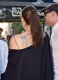 Одна из последних татуировок Анджелины Джоли