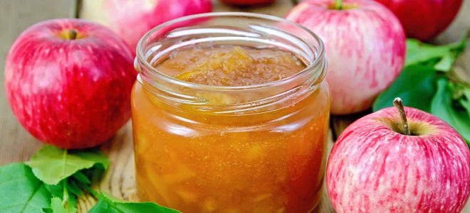 Apple marmelada - recept za zimo skozi meso mlinček