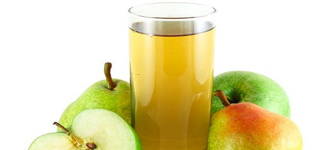 Apple-hruškov sok za zimo