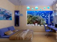 9. Дизајн собе са акваријумом.