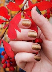 Motyw z motywem paznokci jesień 1