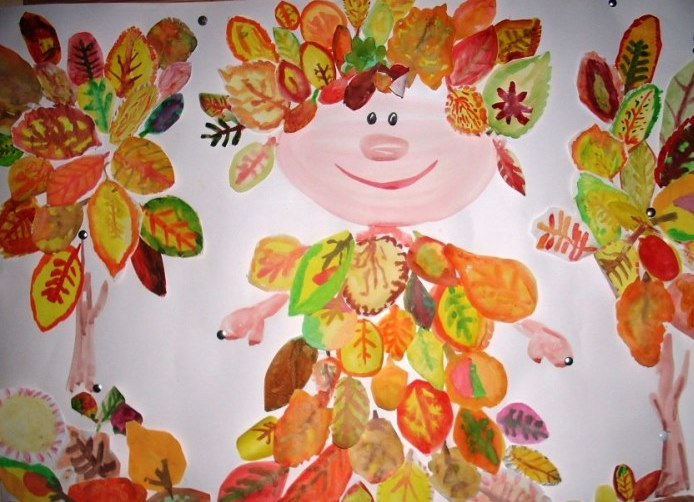 podzimní kresby dětských barev 1