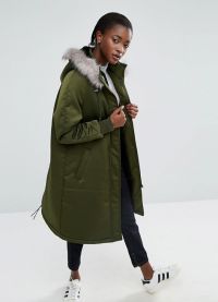 podzimní dámský kabát s kapucí 2