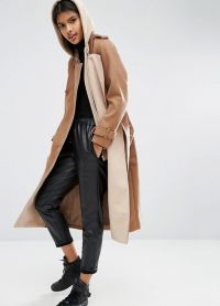 podzimní dámský kabát s kapucí 3