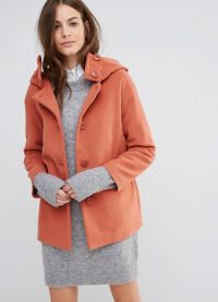 podzimní dámský kabát s kapucí 5