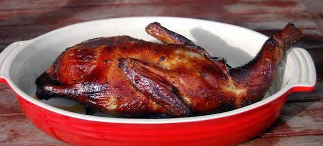 Marinovaná kachna pečená v troubě
