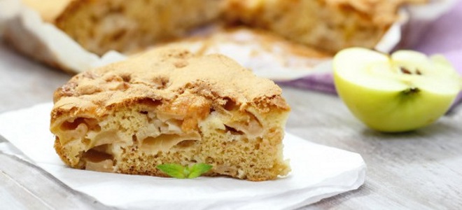 Fluffy jablečný koláč - recept