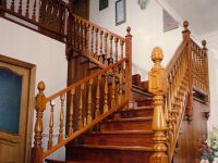 izrezljane balustirne lesene stopnice 4