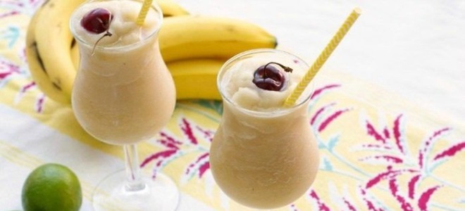 banánový koktejl