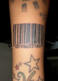 jaký je kód tetování čárkového kódu 9