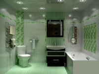Návrh koupelny kombinovaný s WC 4