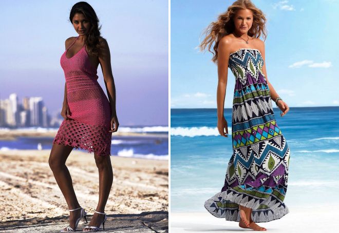 модные пляжные платья