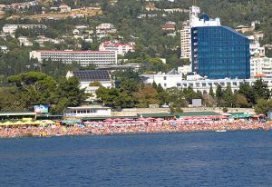 Yalta plaža na moru