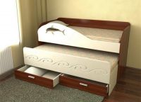 łóżko delfinów z szufladami 4