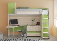 podkrovní postel s pracovním prostorem pro dospívající3