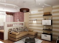ložnice a obývací pokoj ve stejné místnosti design6