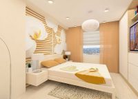 Дизајн спаваће собе у светлим бојама8