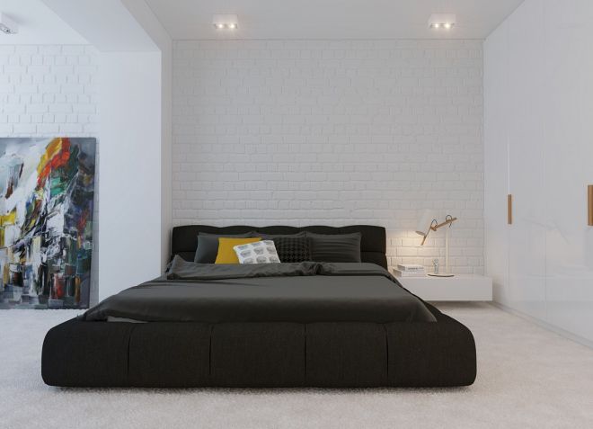 Minimalistički dizajn pozadine za spavaću sobu