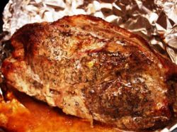 говеждо месо изпечено във фурната в парче фолио