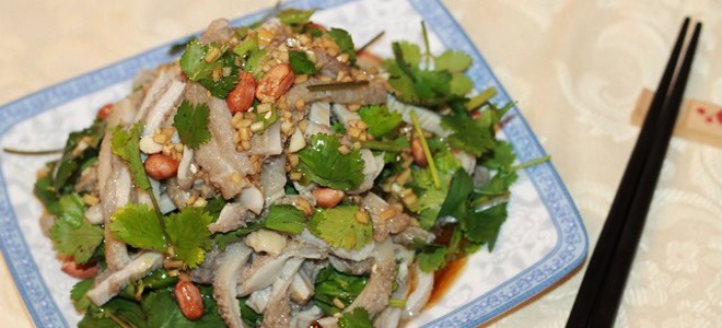 chińska sałatka z raki wołowiny