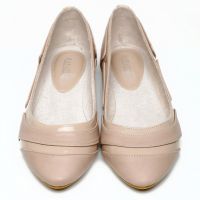 Бежови балетни обувки 6