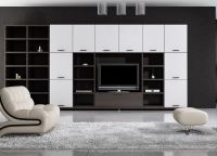 Czarno-biały salon interior3