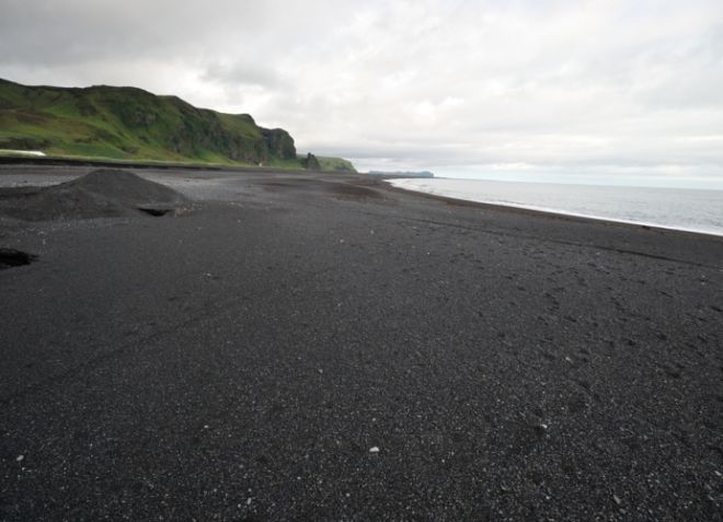 černá pláž Island