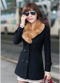 црни капут са крзном 1