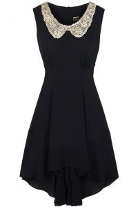 Черна коктейлна рокля 7