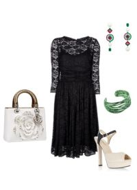 Czarna sukienka z długim rękawem 3