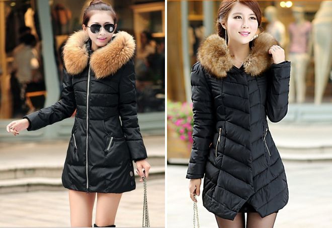 črna zimska jakna