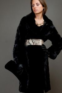 Black Mink Coat 2