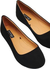 czarne zamszowe buty baletowe 3
