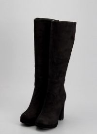 Suede Black Boots 7