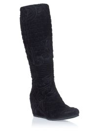 Suede Black Boots 9