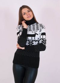 Черен пуловер 6