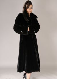 кожени палта черна кърпа 3