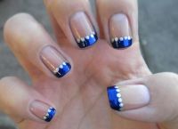 niebieski biały manicure14