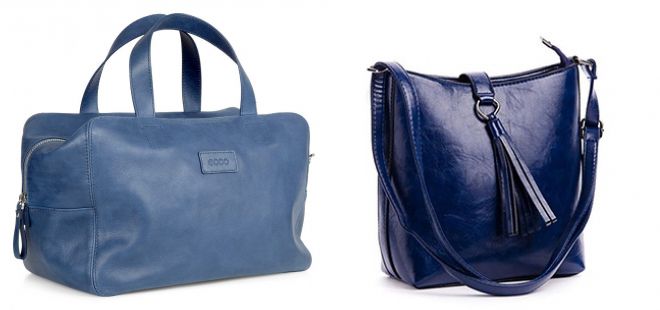 модные синие сумки