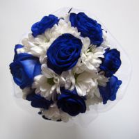 modré kytice nevěsty 1