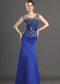 синя рокля с дантела4