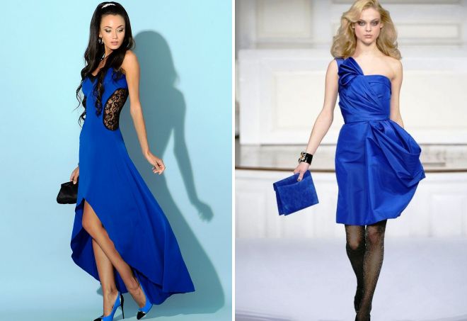 modré večerní šaty pro dívku