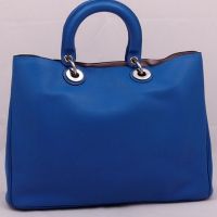 Синя кожена чанта 7