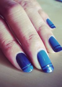 manicure pod niebieskim dress2