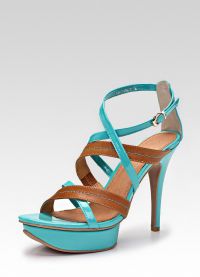 Modré obuvi Sandály 1