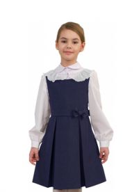 modré školní šaty 9